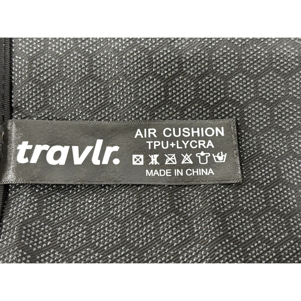 Travlr Inflatable Air Seat Cushion Portable Travel Chair Cushion Black - Picture 7 of 7